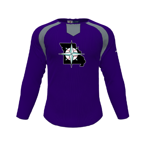 [CUS-DFW-PULL-FLC-CNK-LSL-PUR-YS-LOGO3] Pullover (Youth S, Purple, Logo 3)