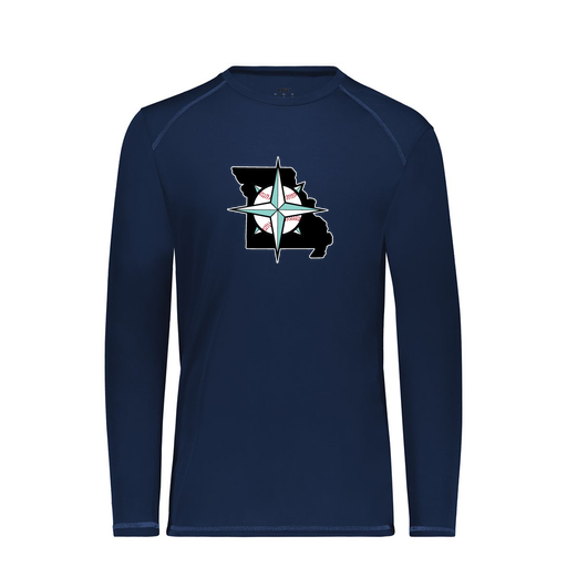 [6846.065.S-LOGO3] Youth SoftTouch Long Sleeve (Youth S, Navy, Logo 3)