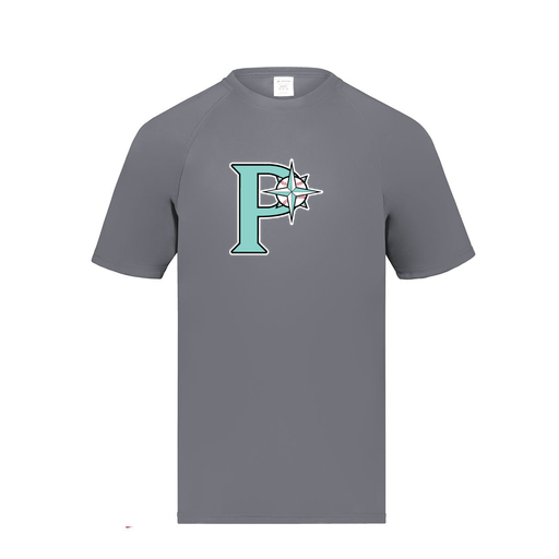 [2791.059.S-LOGO1] Youth Smooth Sport T-Shirt (Youth S, Gray, Logo 1)