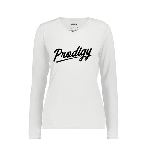 [6847.005.XS-LOGO2] Women's SoftTouch Long Sleeve (Female Adult XS, White, Logo 2)