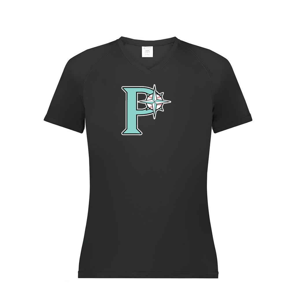 Ladies Smooth Sport V-Neck T-Shirt