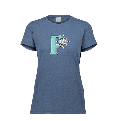 [FTSCUBNV-FAXS-LOGO1] Decker Women's Tri-Blend T-Shirt - Short Sleeve (Female Adult XS, Navy, Logo 1)