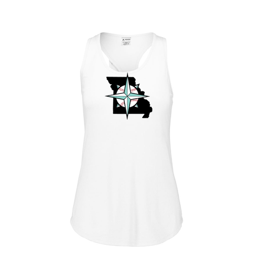 [3078.005.S-LOGO3] Ladies Tri Blend Tank Top (Female Adult S, White, Logo 3)