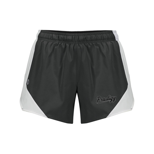 [229489.420.S-LOGO2] Girls Olympus Shorts (Female Youth S, Black, Logo 2)