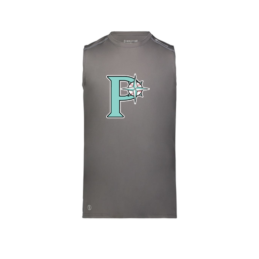 [222593.98D.S-LOGO1] Men's CoolDry TankTop (Adult S, Gray, Logo 1)