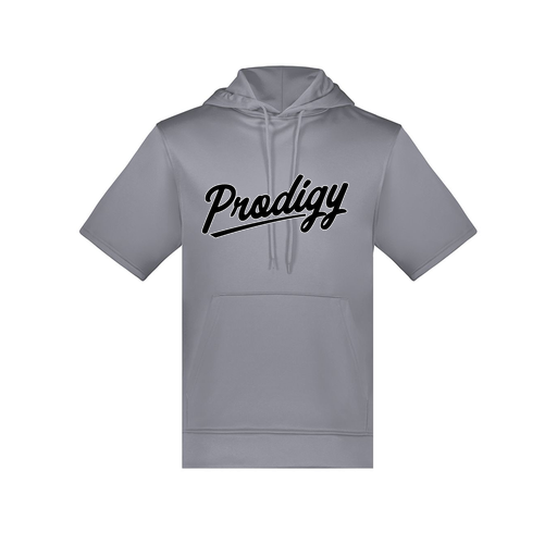 [6871.059.S-LOGO2] Men's Dri Fit Short Sleeve Hoodie (Adult S, Gray, Logo 2)