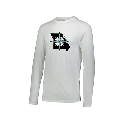 [3075.005.XS-LOGO3] Men's LS Ultra-blend T-Shirt (Adult XS, White, Logo 3)