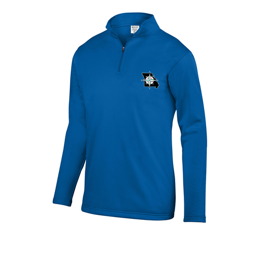 [FOLQFFRY-AS-LOGO3] Decker Men's FlexFleece 1/4 Zip (Adult S, Royal, Logo 3)