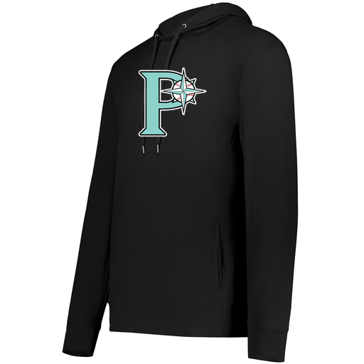 [222598.080.S-LOGO1] Men's Ventura Thin Knit Hoodie (Adult S, Black, Logo 1)