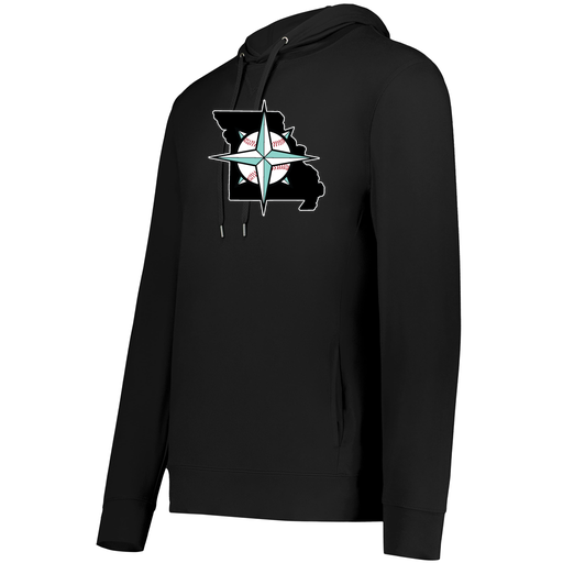 [222598.080.S-LOGO3] Men's Ventura Thin Knit Hoodie (Adult S, Black, Logo 3)