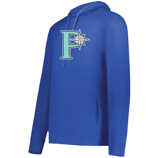 [222598.060.S-LOGO1] Men's Ventura Thin Knit Hoodie (Adult S, Royal, Logo 1)