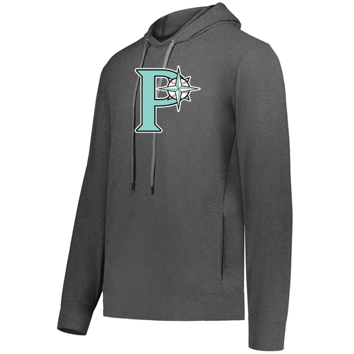 [222598.013.S-LOGO1] Men's Ventura Thin Knit Hoodie (Adult S, Gray, Logo 1)