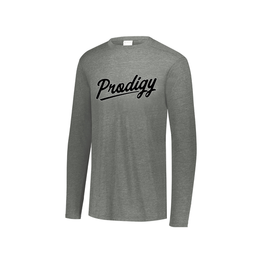 [FTLCUBGY-YS-LOGO2] Decker Youth Tri-Blend T-Shirt - Long Sleeve (Youth S, Gray, Logo 2)