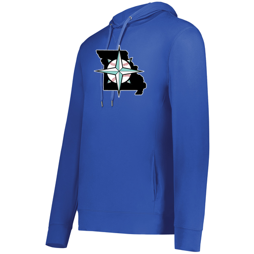 [222698.060.S-LOGO3] YOUTH VENTURA THIN KNIT HOODIE (Youth S, Royal, Logo 3)