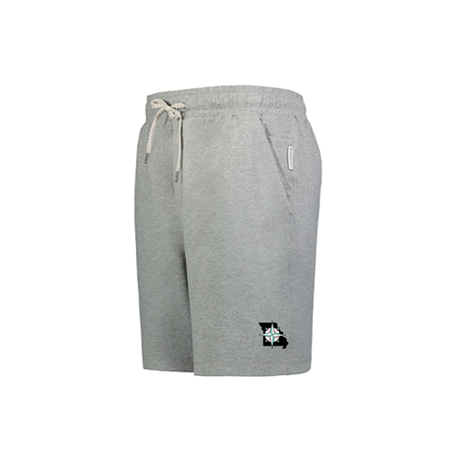 [223604.013.S-LOGO3] YOUTH Ventura Soft Knit SHORTS (Youth S, Silver, Logo 3)