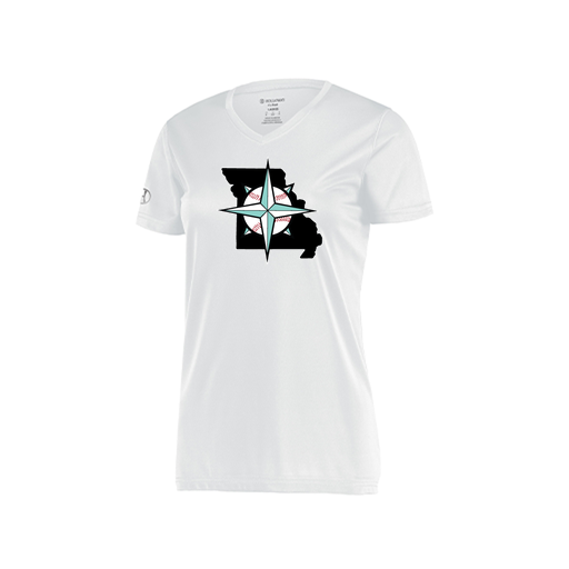 [222820.005.S-LOGO3] Ladies Movement Dri Fit Shirt (Female Adult S, White, Logo 3)